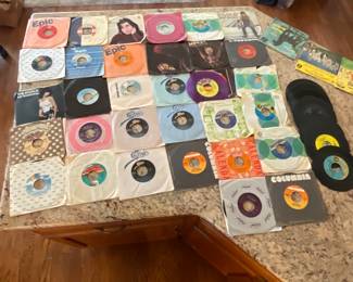 Lots of 45 RPM most in great shape with original cover sleeves