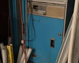 Pepsi vending machine, more 50’s vending coolers not shown