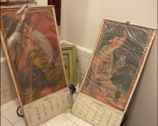 Coca Cola Calenders 1924 and 1928 complete