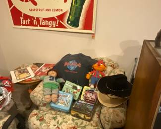 Overstuffed Chairs and collectables