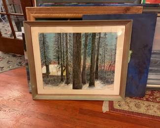 Pastel framed
