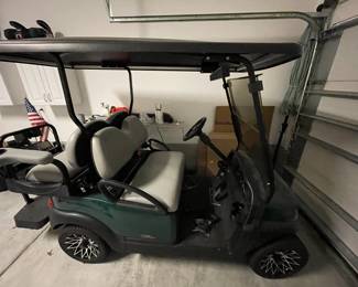 Gold Cart approx 5 yrs old. We will be taking bids