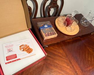 Charcuterie boards sets and tools, wine decanter, glass pitcher