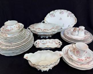 MZ Limoges And Nippon Rose Patterned China