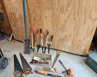Misc Lot of Yard Garden and Woodworking tools