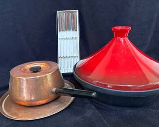 Copper Fondue Pot And Uno Casa Tagine Pot