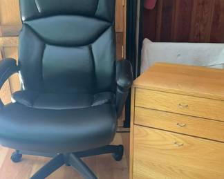 Realspace Fennington Office Chair And Two Drawer Filing Cabinet