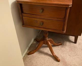 Antique sewing stand
