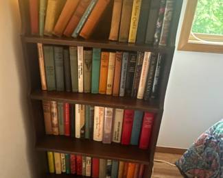 Book collection and book shelves