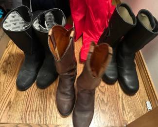 Variety of boots