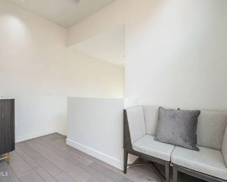 Hallway loveseat.