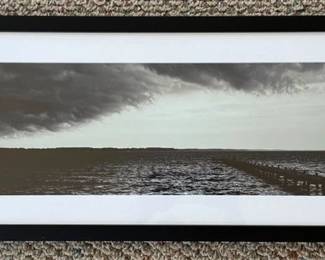 Framed photograph of the North River in Ware Neck, Gloucester, Virginia