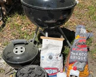 Weber charcoal grills and charcoal