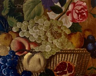 These paintings on paper were used as templates for the needlepoint artists when producing the tapestries 