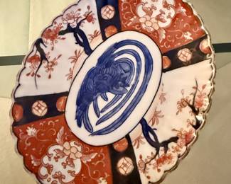 19th C Japanese Imari oval plate