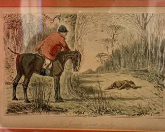 Antique Print-JORROCKS-HORSE-HUNTER-FOX-FOREST-Leech-Surtees-1853