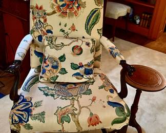 Pair of antique Queen Anne armchairs