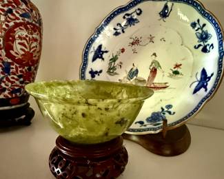 JADE Antique Bowl - Tea CUP ANTIQUE Chinese QING 19th C