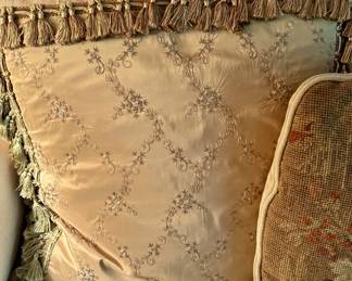 French silk pillows