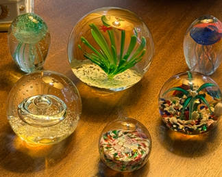 Vintage and antique Murano paperweights