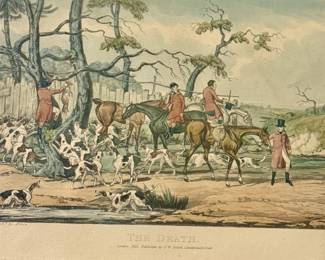 "Fox Hunting, The Death" by Henry Alken, published in London in 1841.