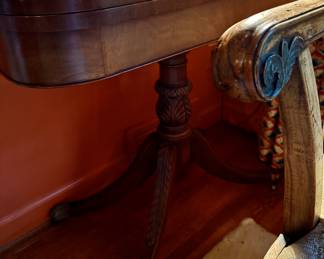 Mahogany game table