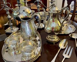 Antique and vintage FINE English silver plate