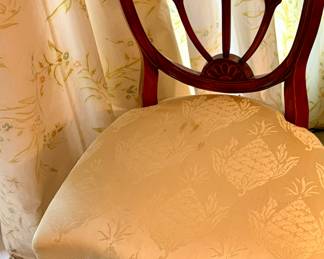A pair of gorgeous Hepplewhite chairs