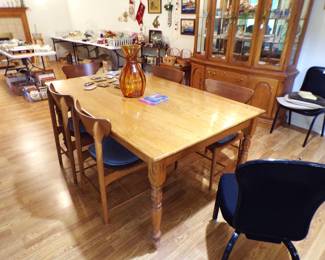 Dining Table with Mid-century Chairs