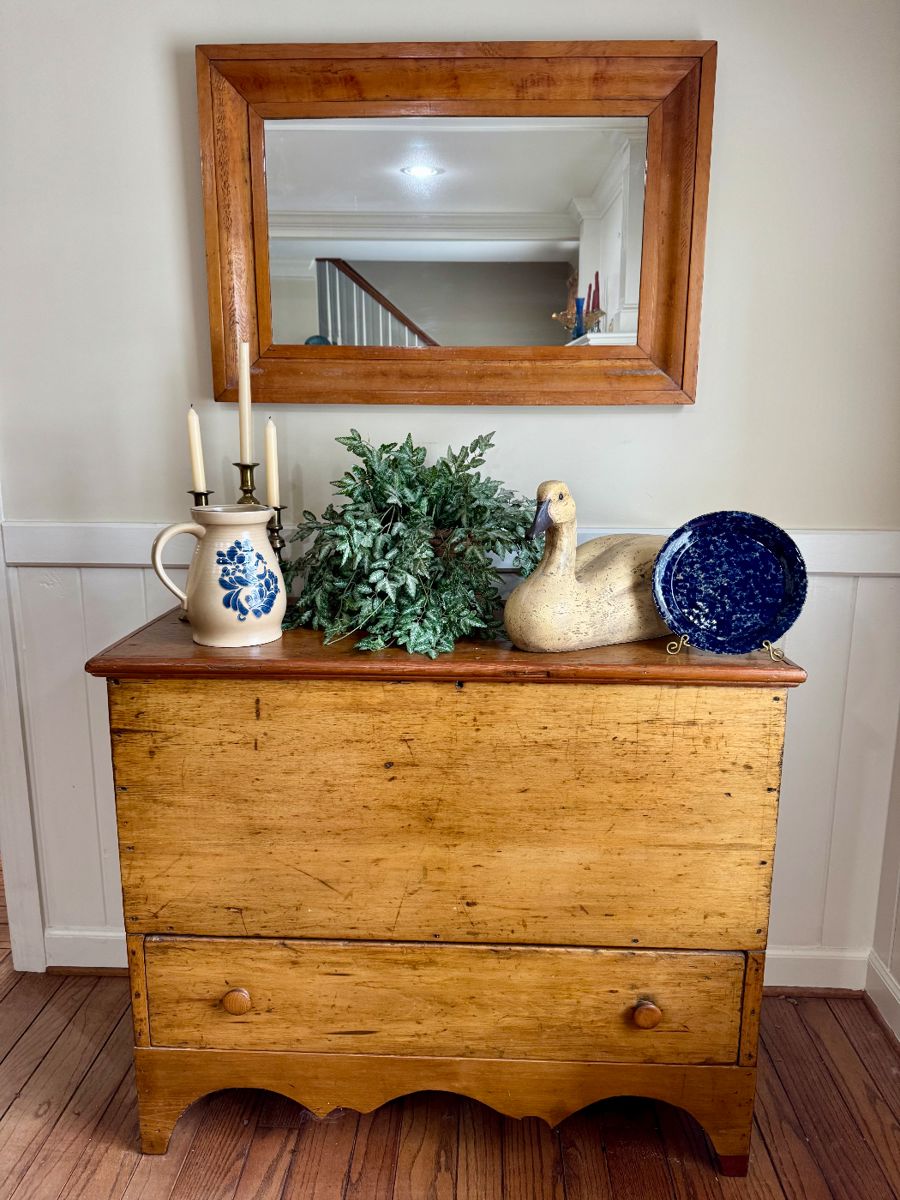 Antique Pine Quilt Chest - SOLD other items still available