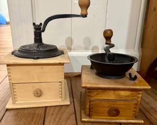 SOLD #140 - Large Coffee Grinder   /   Small Coffee Grinder   