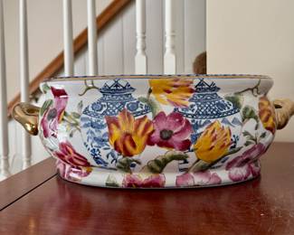 #87 - 14.5" Two-Handled Oriental Jardiniere