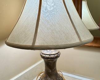 #63 Gold tone lamp $24