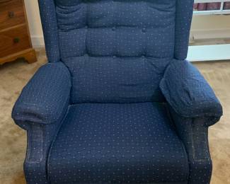 #48 - Navy recliner $44