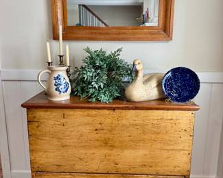 Antique Pine Quilt Chest - SOLD other items still available