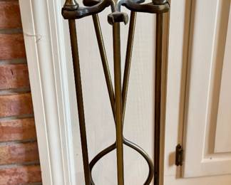SOLD #172 - Fireplace Set - missing shovel  