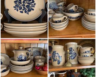 #20 - Pfaltzgraff Dishes 11 plates/ 10 cups/ 12 saucers/ 14 bread and butter plates/ 13 cereal or soup bowls $100 (SERVING PIECES PRICED INDIVIDUALLY)