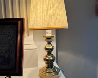 12.5 inch brass lamp