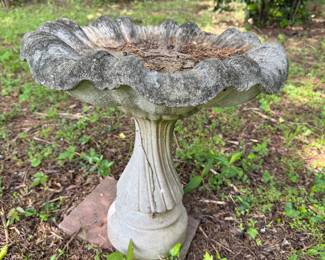 #10 - Concrete Bird Bath $80