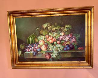 #15 - Fruit picture in gold frame - Dimensions 43" x 31" $100