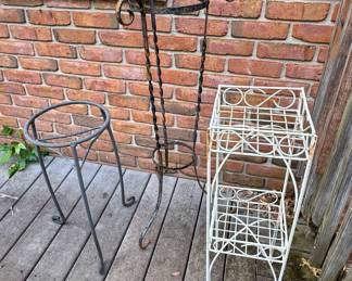 #26 - Round Planter $8
#27 - Tall Wrought Iron Planter $14
#28 - White Square Planter $12