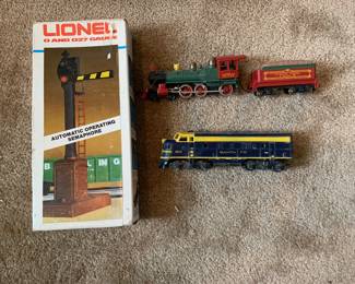 #169 -    Lionel 0 and 027 Gauge Semaphore  -      $14            #170 -    Tyco AT & SF Train   -          $20                                               #171 -     Mantua Tyco Santa Fe Train  -       $20