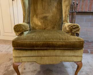 #55 - Conover Classics by Conover Chair Company green velvet chair #1 $60