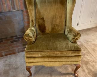 #56 - Conover Classics by Conover Chair Company Green velvet chair #2 $50