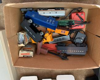 #167 - Box of Assorted Train Items -          $30