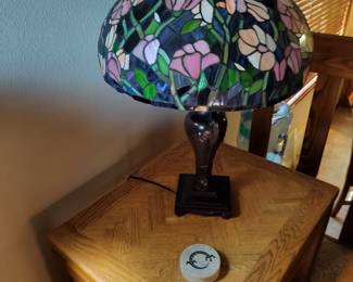 Great Room Side Table Stained Glass Lamp