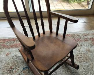 Hardwood Child Rocking Chair