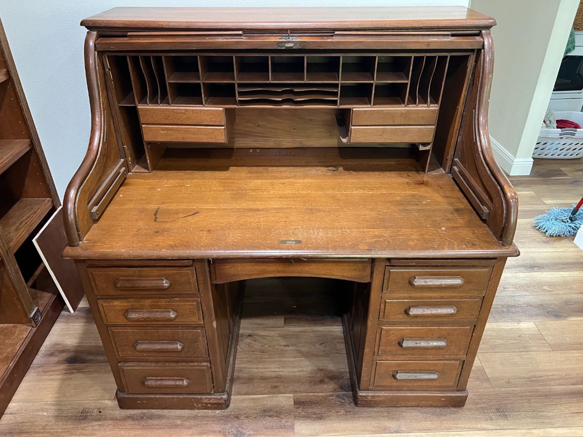 Vintage roll-top desk