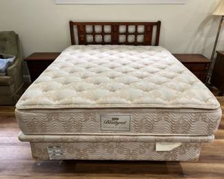 bedroom set - queen headboard with king mattress adapter (new!)