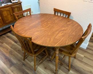 Kitchen table and four chairs